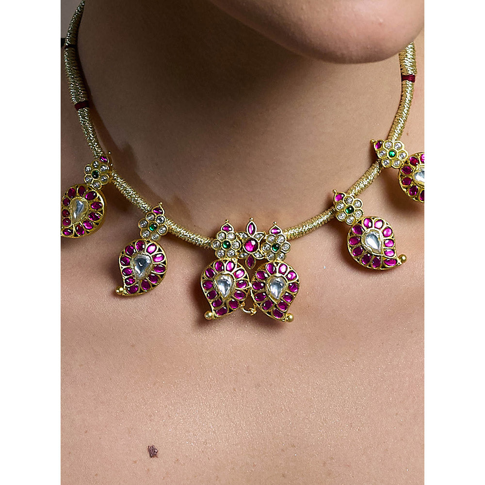 Joules By Radhika Multi-Color Nandini Drop Necklace