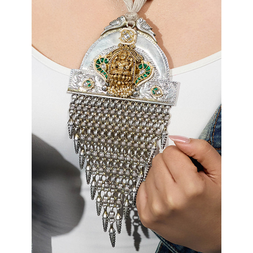 Joules By Radhika Gold Bohemian Beaded Festival Necklace