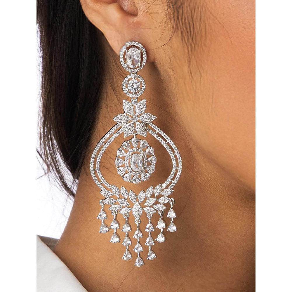 Joules By Radhika Graceful Chand Dangler Earrings