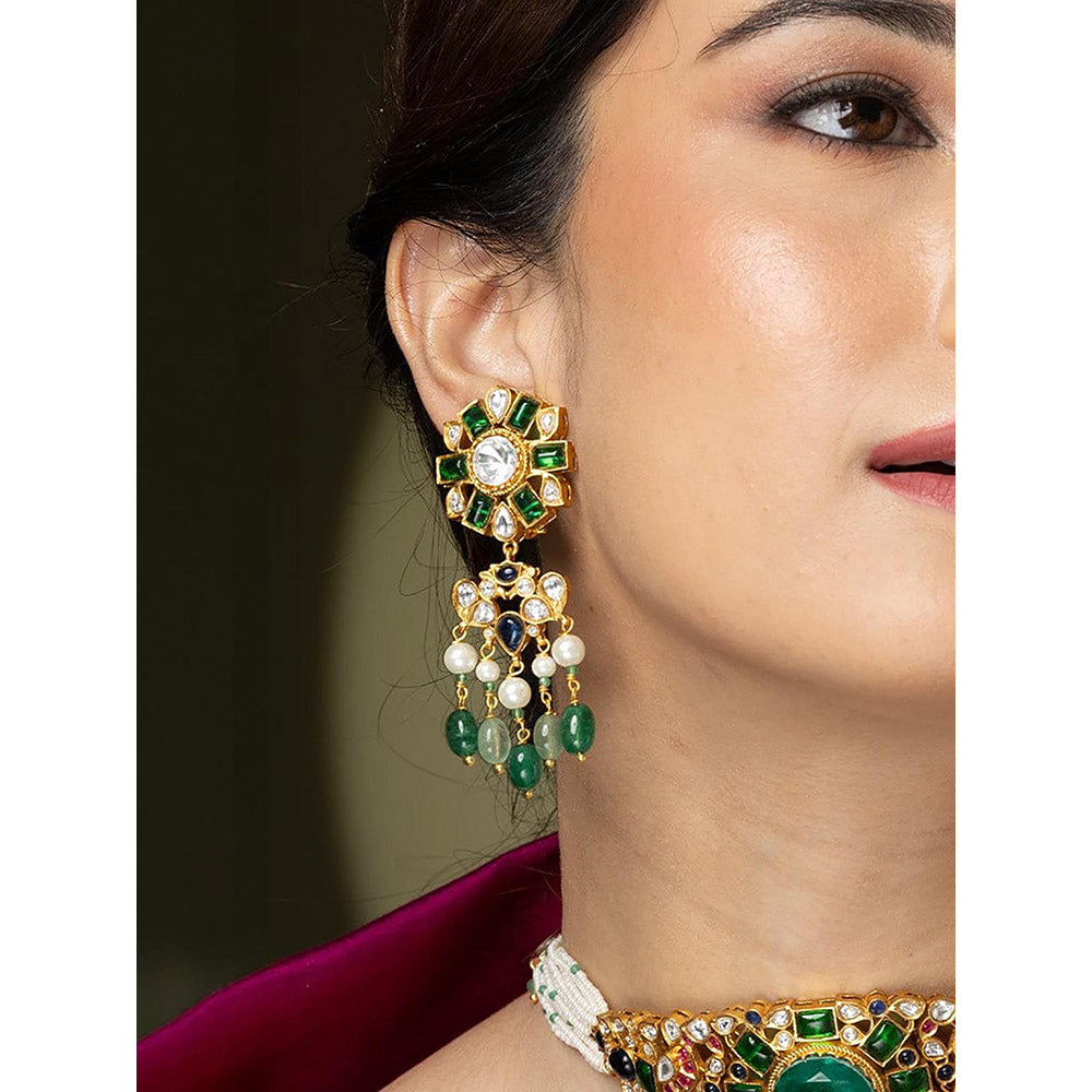 Joules By Radhika Rajkumari Grandeur Choker Necklace Set