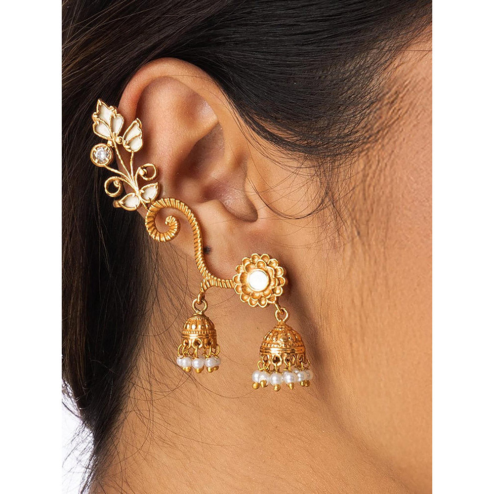 Joules By Radhika Classic Ear wrap Jhumka Earrings
