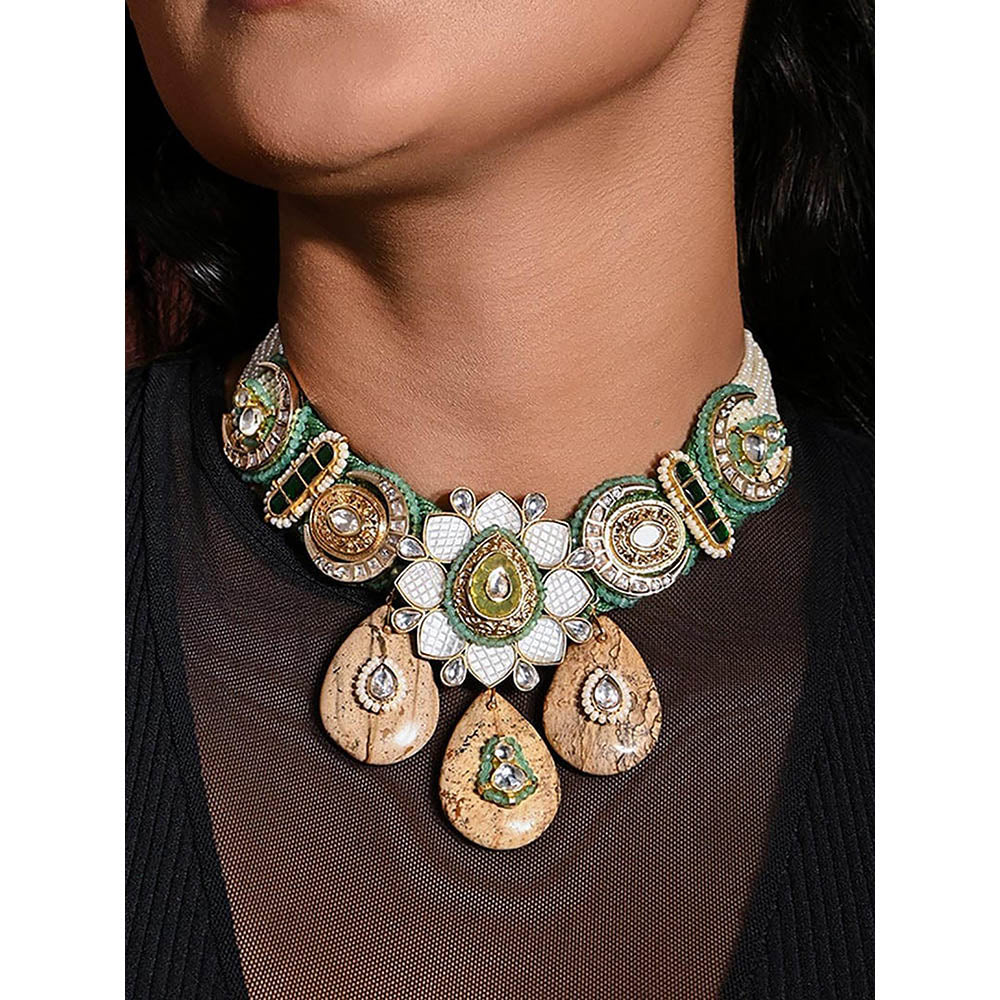 Joules By Radhika Resplendent Multicolour Necklace