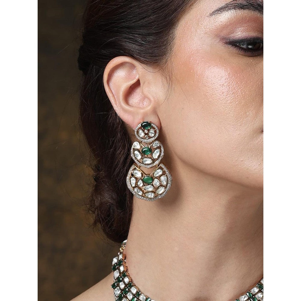 Joules By Radhika Regal Green Wave Necklace Set