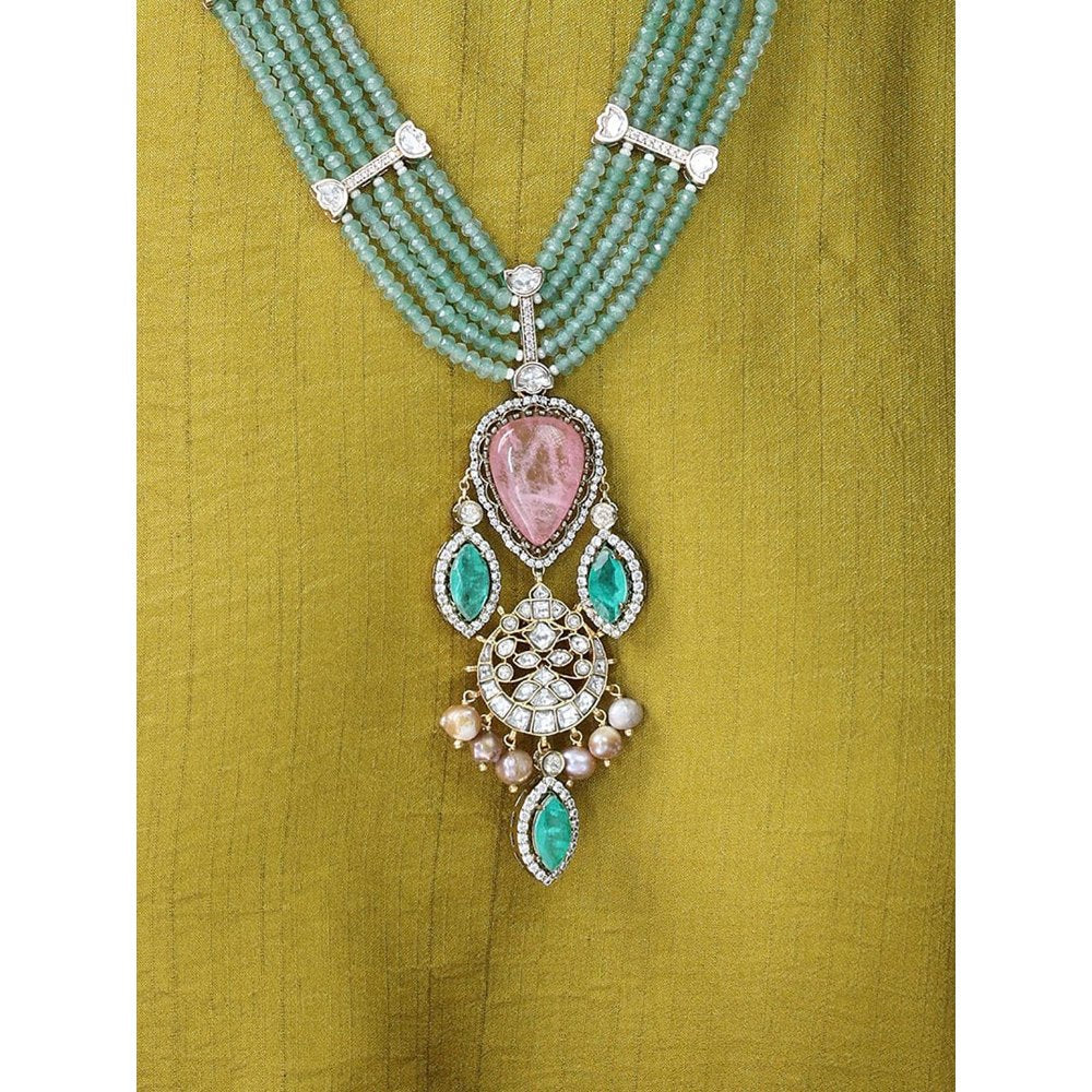 Joules By Radhika Verdant Multi-Strand Heart Necklace