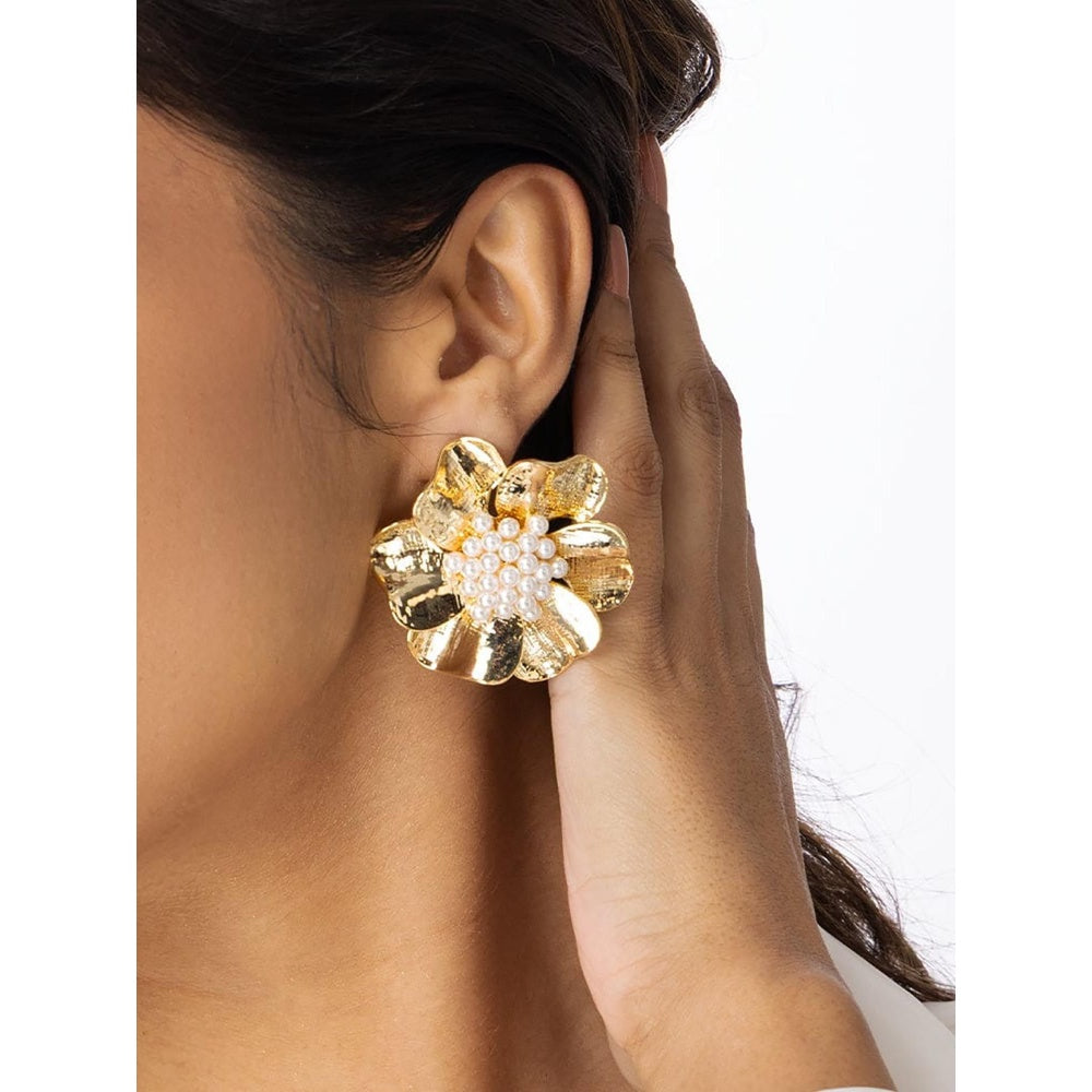 Joules By Radhika Gilded Bloom Stud