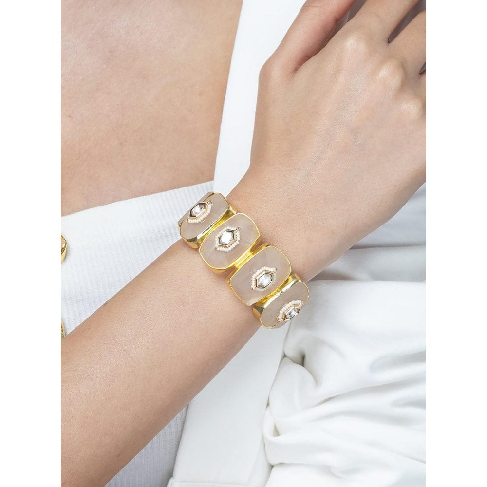 Joules By Radhika Blush Pink Enamel Bracelet