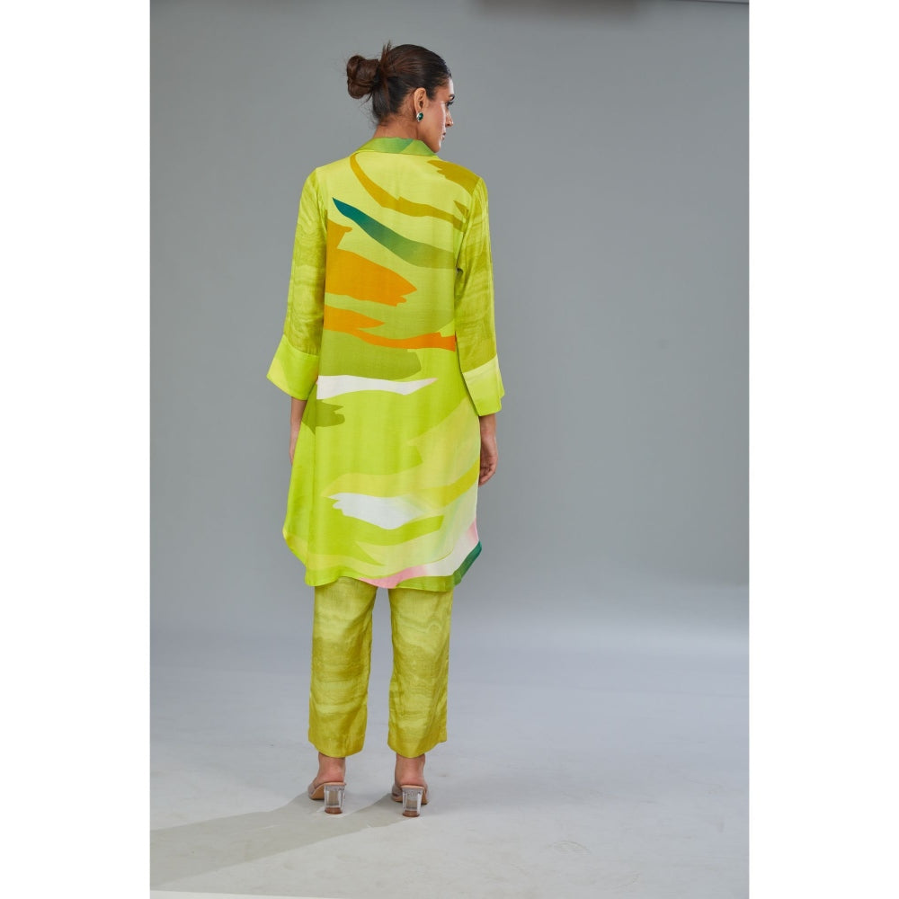 Kahani Lush Green Printed Co-Ord (Set of 2)