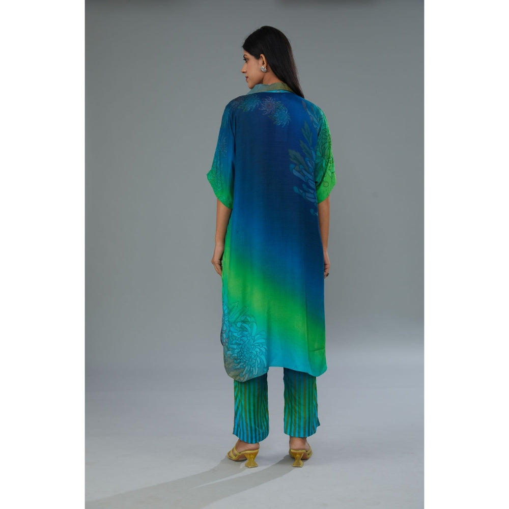Kahani Lush Multi Color Ombre Co-Ord (Set of 2)