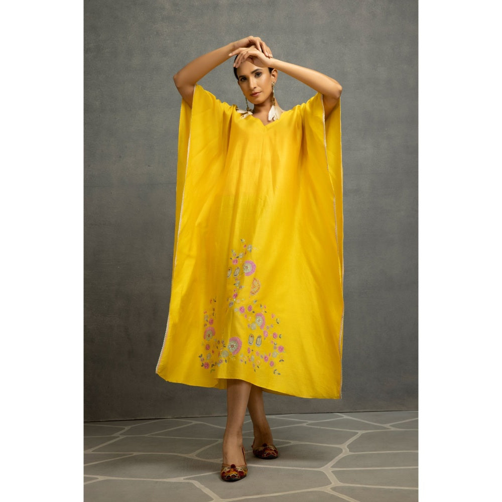 Kahani Lush Yellow Kaftans Dress