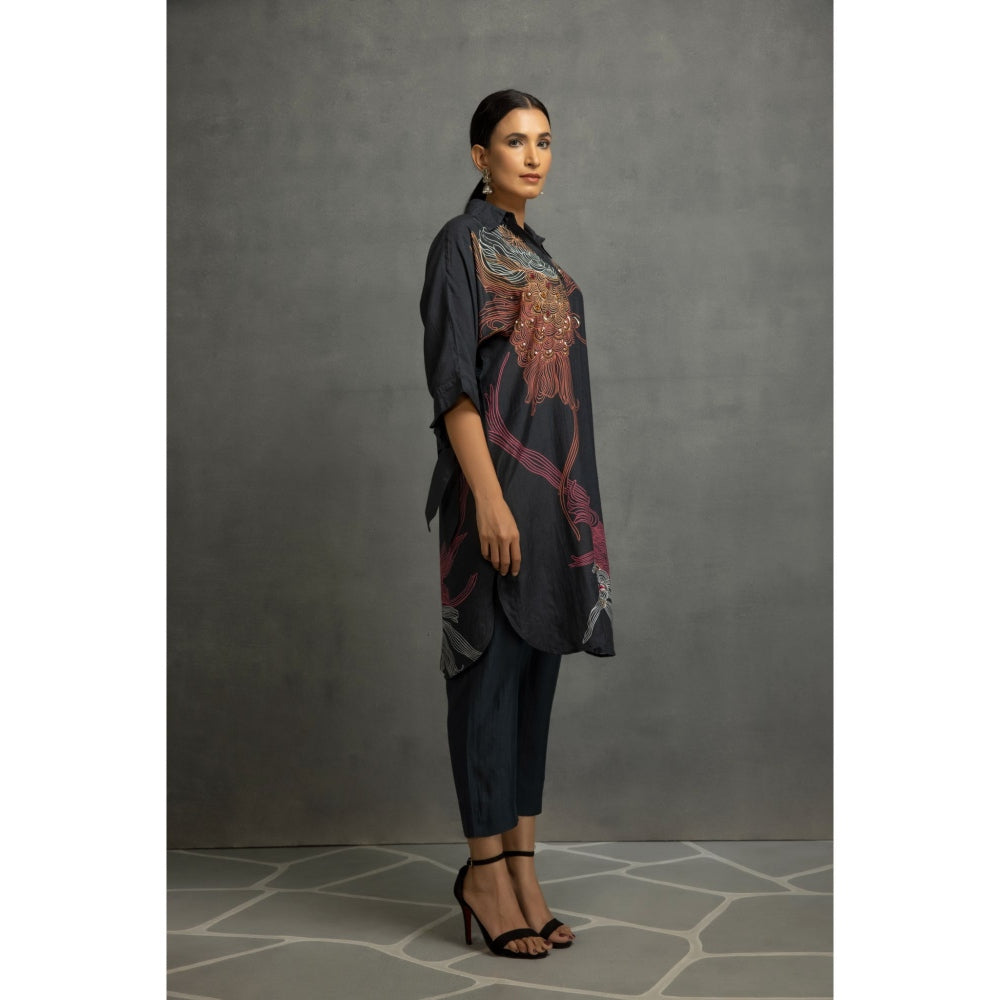 Kahani Lush Black Printed Co-Ord (Set of 2)