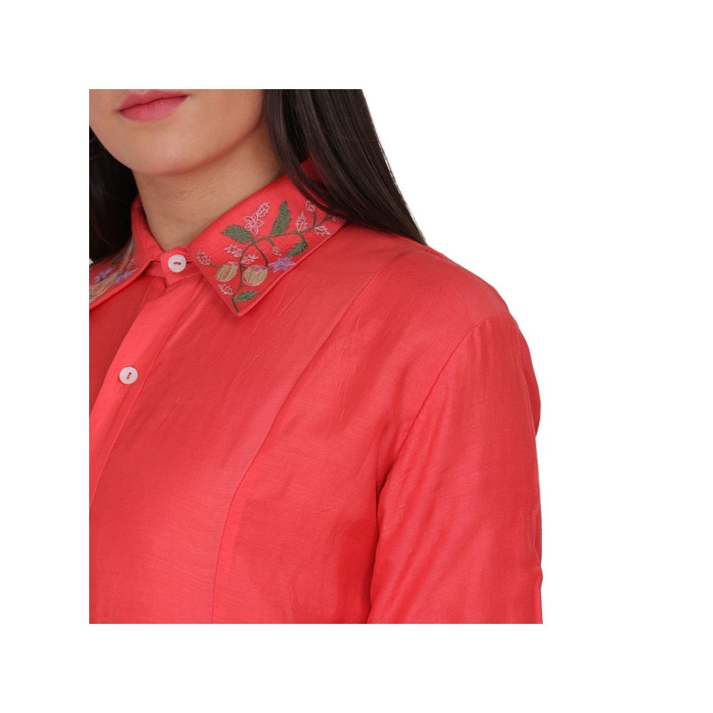 Kahani Lush Orange High-low Dress