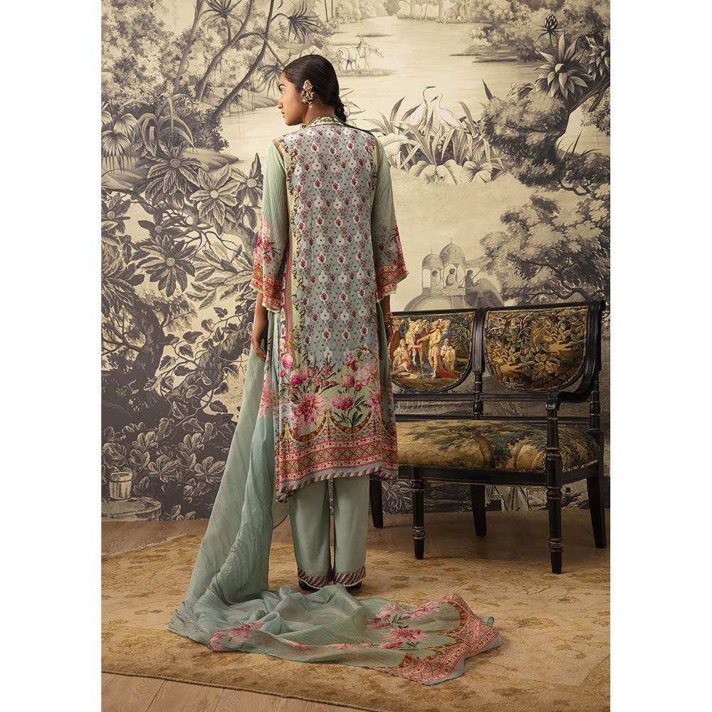 KALISTA Green Arshi Kurta with Pant and Dupatta (Set of 3)