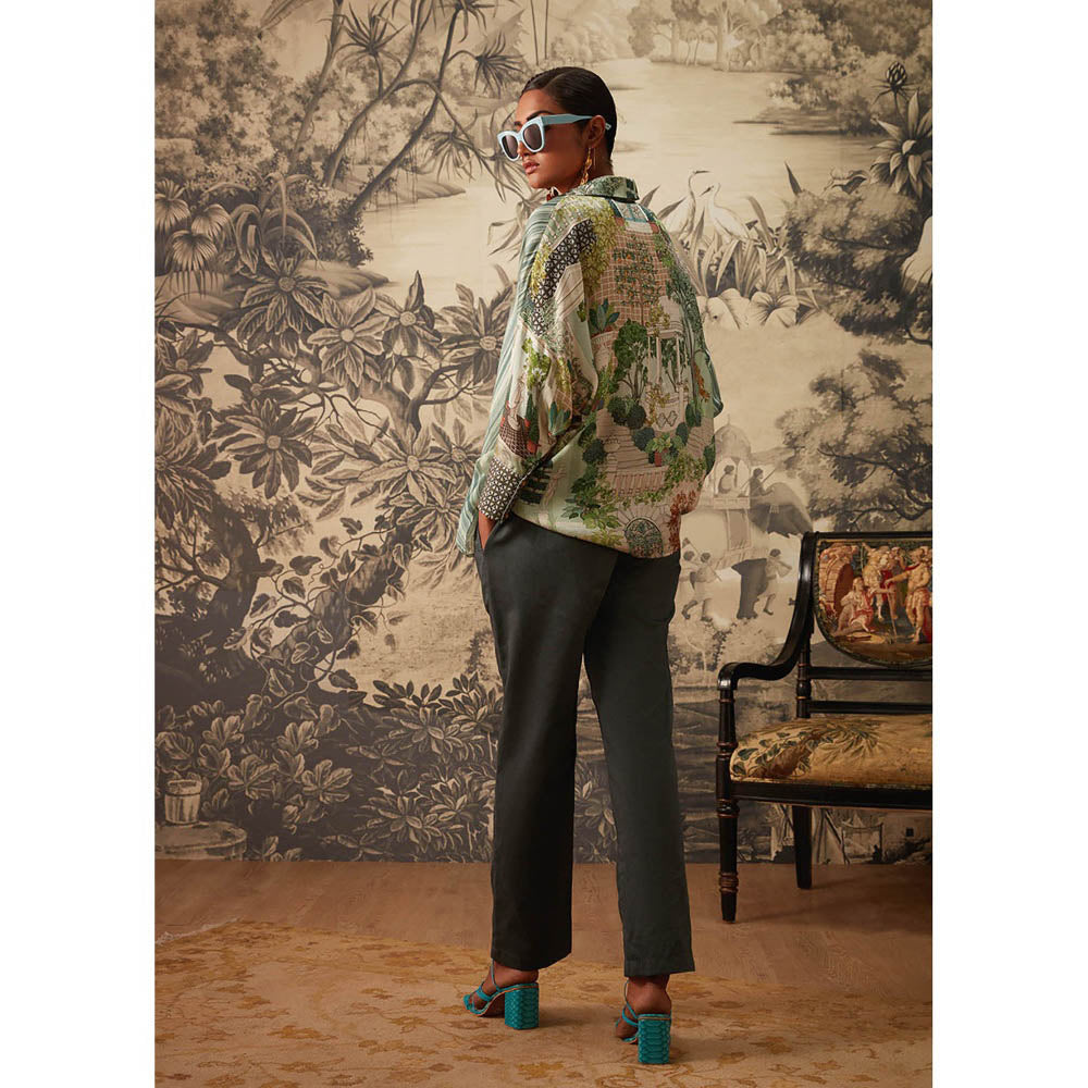 KALISTA Green Top with Pant (Set of 2)