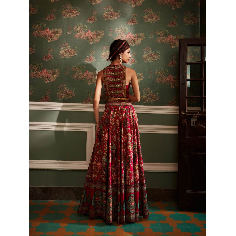 KALISTA Pink Scarlett Lehenga with Blouse (Set of 2)