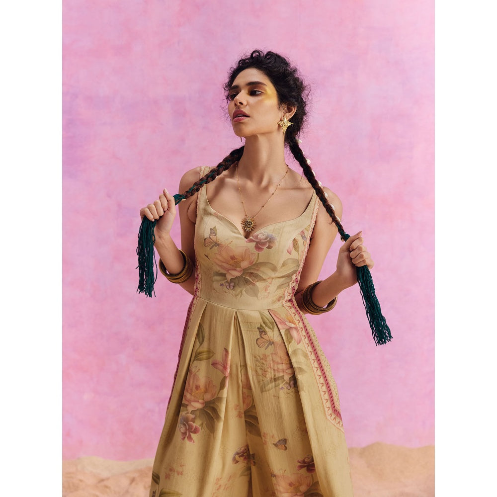 KALISTA Lime Green Ciara Jumpsuit