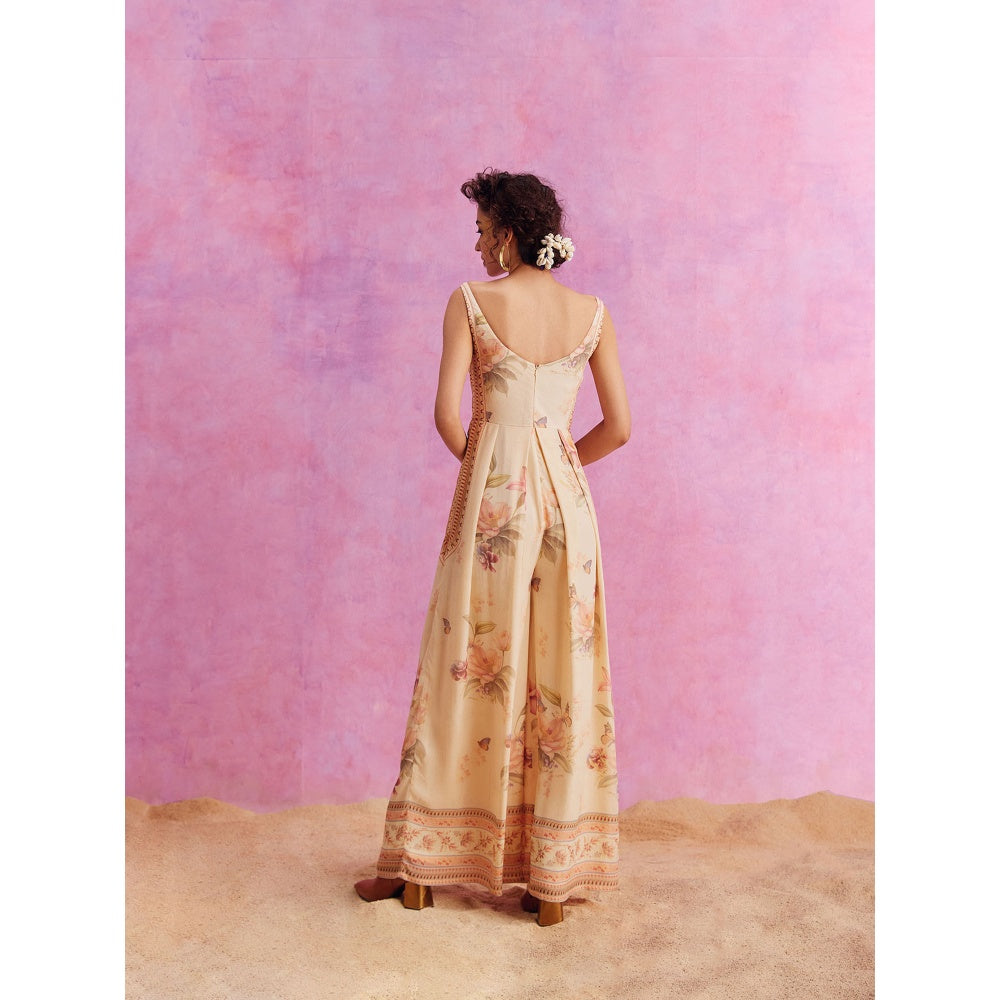 KALISTA Beige Ciara Jumpsuit