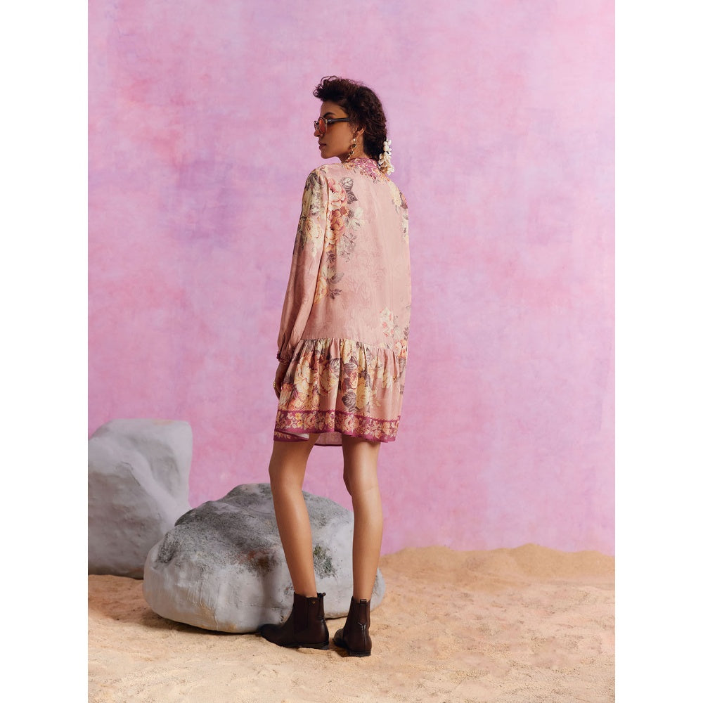 KALISTA Blush Pink Tiffiny Dress