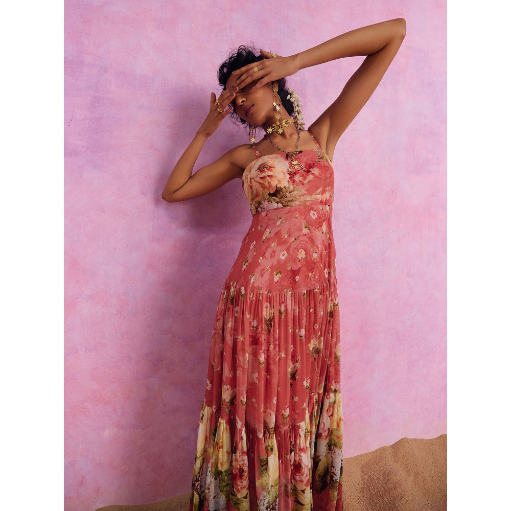 KALISTA Carrot Pink Urika Dress