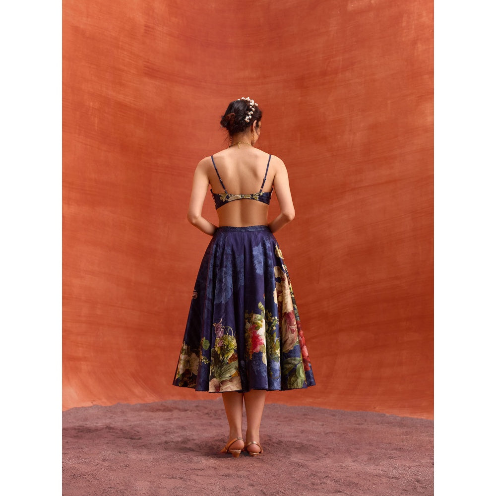 KALISTA Midnight Blue Melinda Skirt with Bustier (Set of 2)