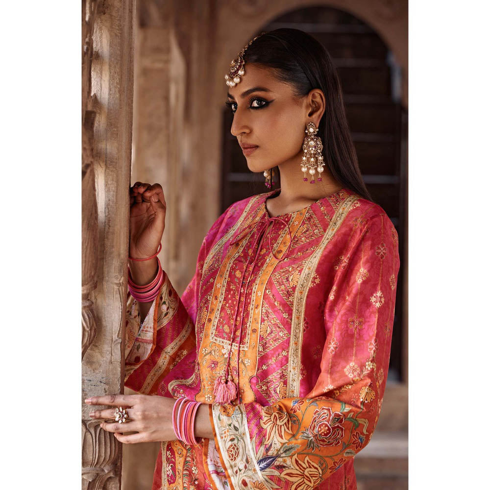 KALISTA Multi-Colour Amaira Palazzo with Kurta and Dupatta (Set of 3)