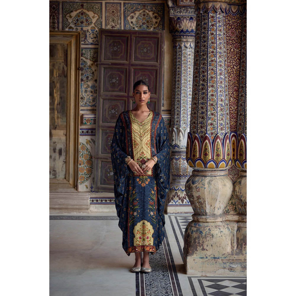 KALISTA Blue Saisha Kaftan Dress