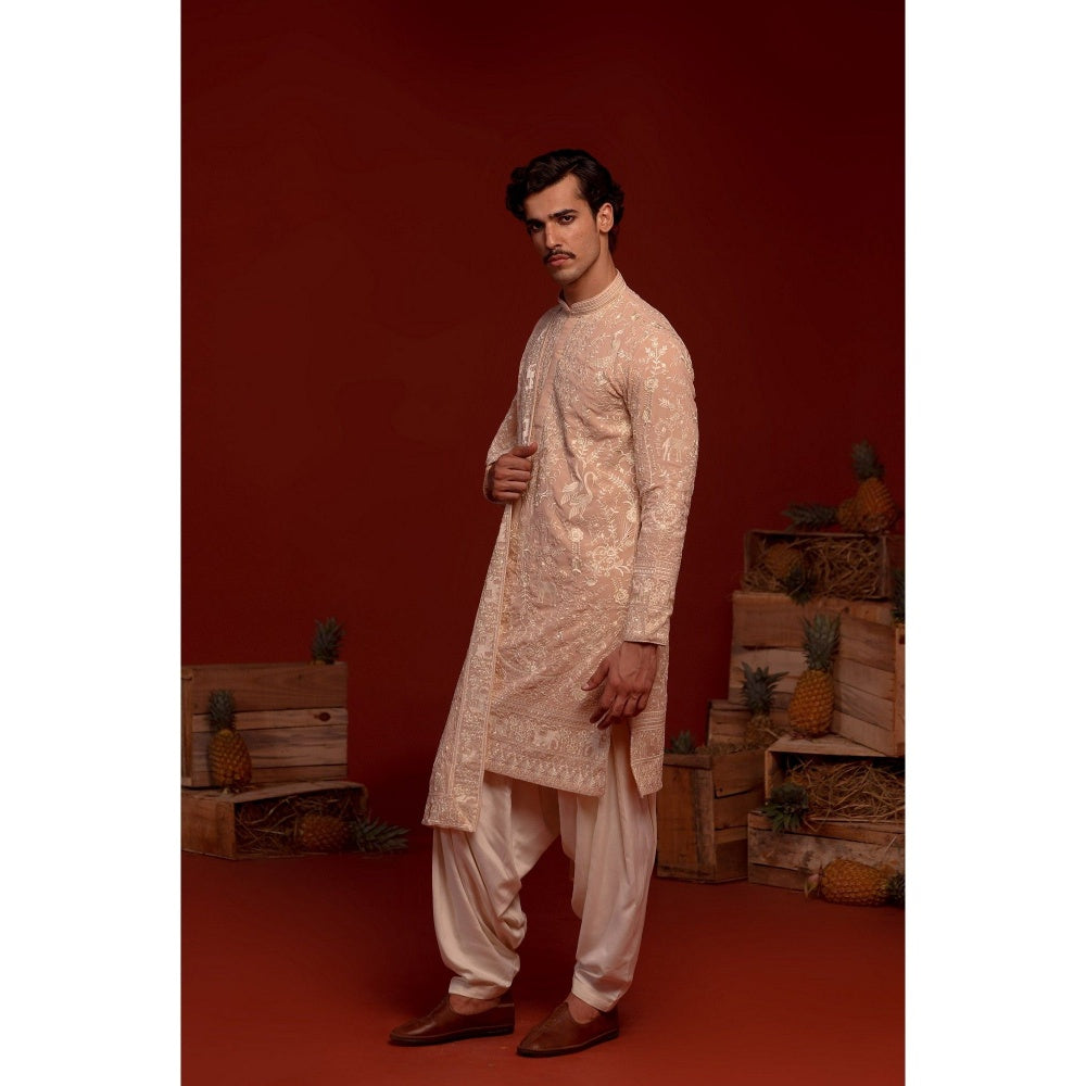 KALPRAAG Adith Pink Kurta with Patiala Pant and Dupatta