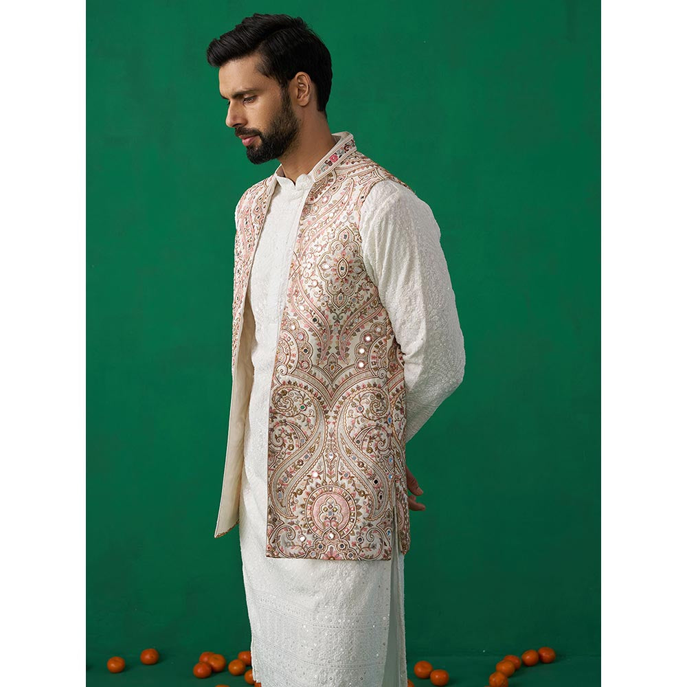 KALPRAAG Kashmiri Mirror Kurta with Jacket and Pant
