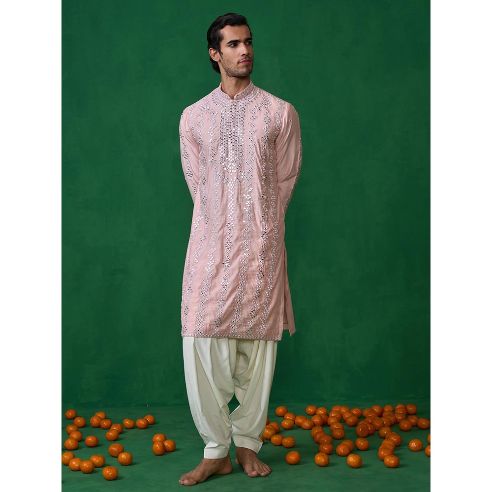 KALPRAAG Darpan Pink Kurta with Patiyala and Dupatta