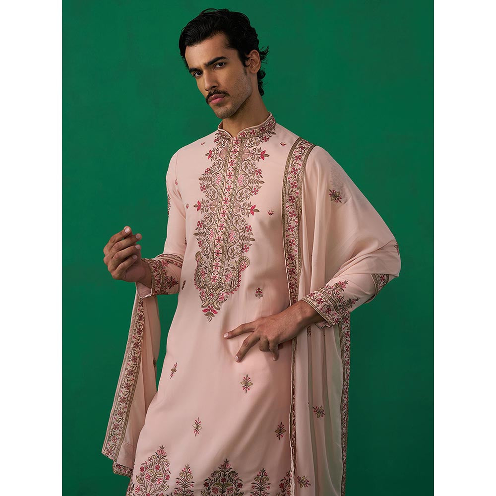 KALPRAAG Motif Pink Kurta with Pant and Dupatta