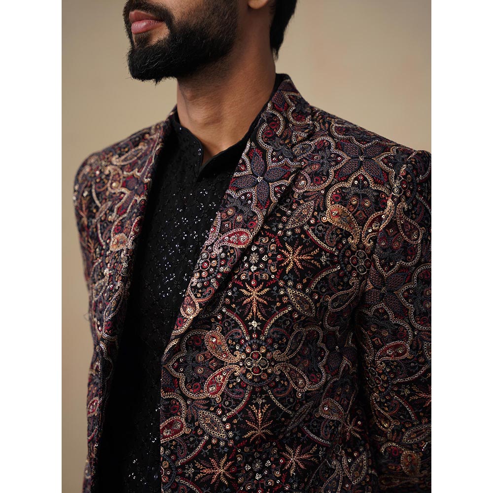 KALPRAAG Kartikey Black Blazer with Shirt and Trouser