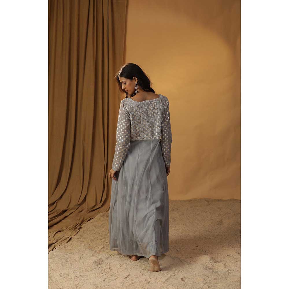 Arpita Sulakshana Purple Dress with Jacket (Set of 2)