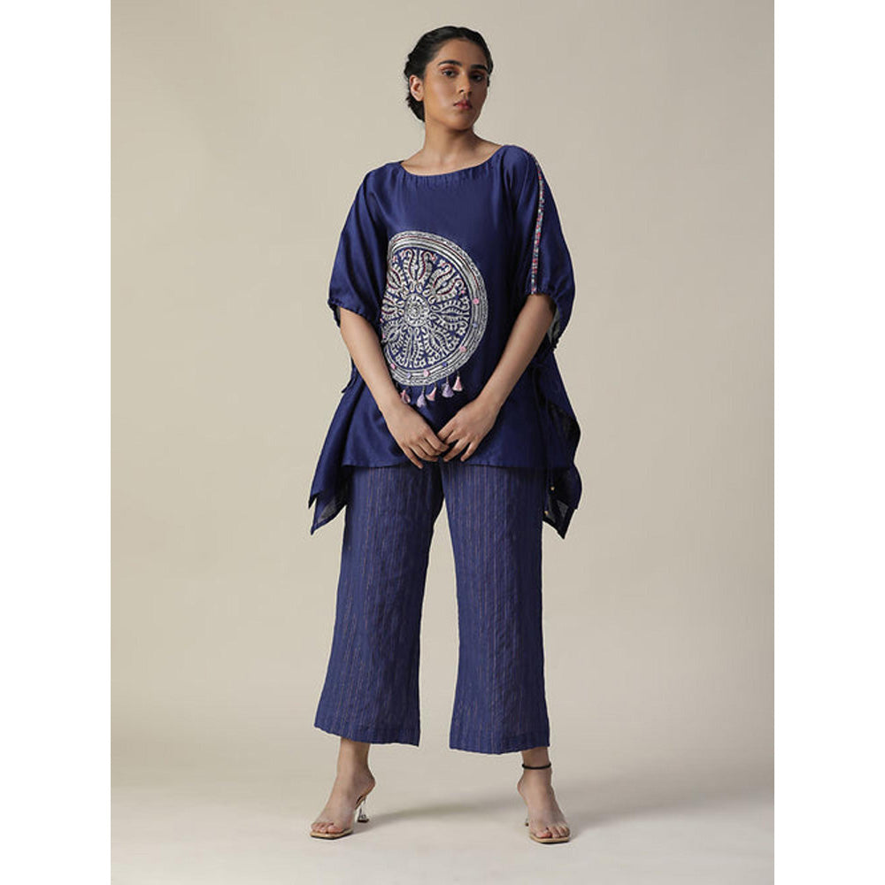 Arpita Sulakshana Cobalt Blue Embroidered Co-Ord Set