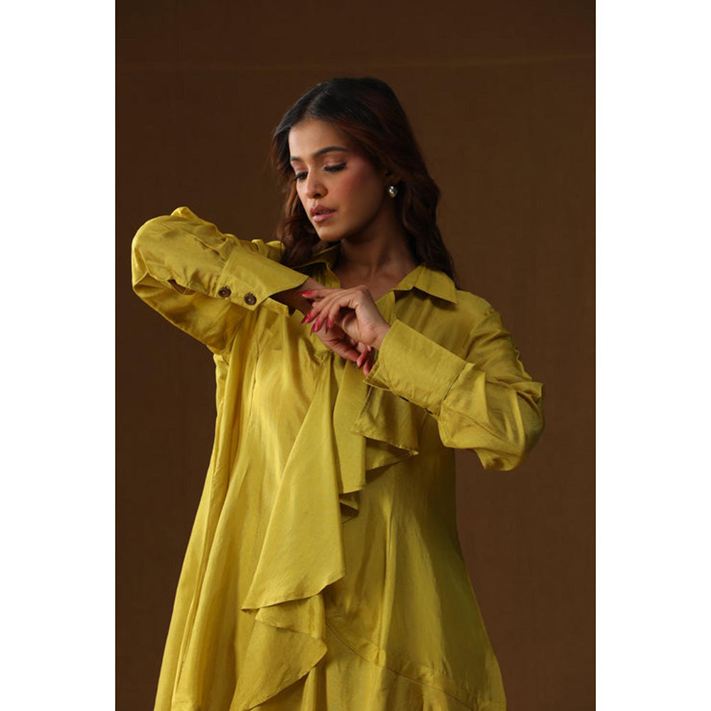 Arpita Sulakshana Yellow Handpainted Co-Ord Set