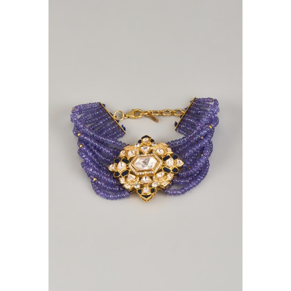 KARISA DESIGNS Teej Blue Moissanite Bracelet