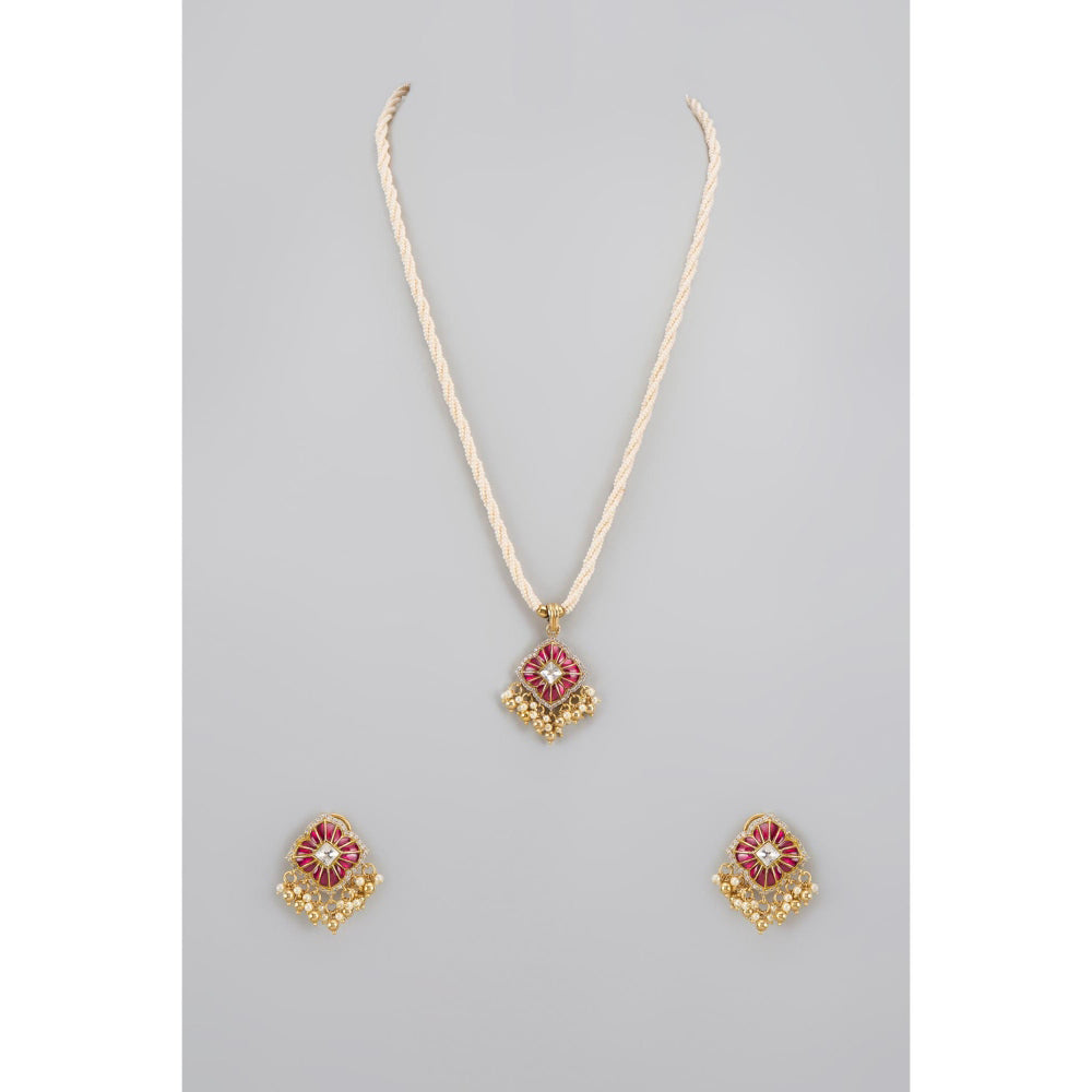 KARISA DESIGNS Masoom Moissanite Necklace Set