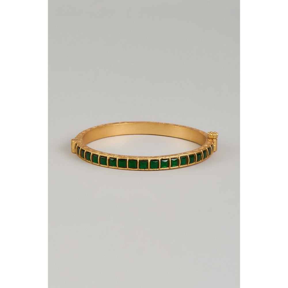 KARISA DESIGNS Giza Green Kundan Kada