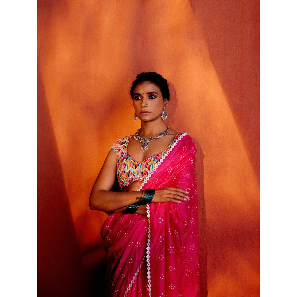Karishma Khanduja Mushtaq Multicolor Embellished Blouse