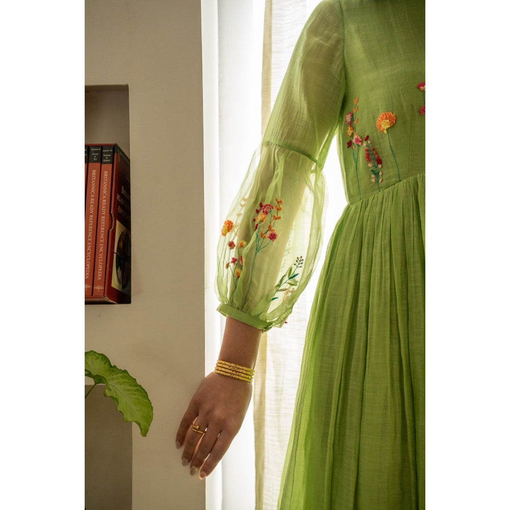 KAVANA Green Anokhi Dress