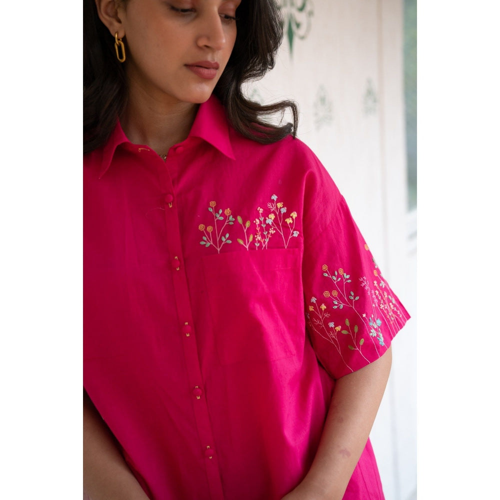 KAVANA Pink Magha Co-Ord (Set of 2)