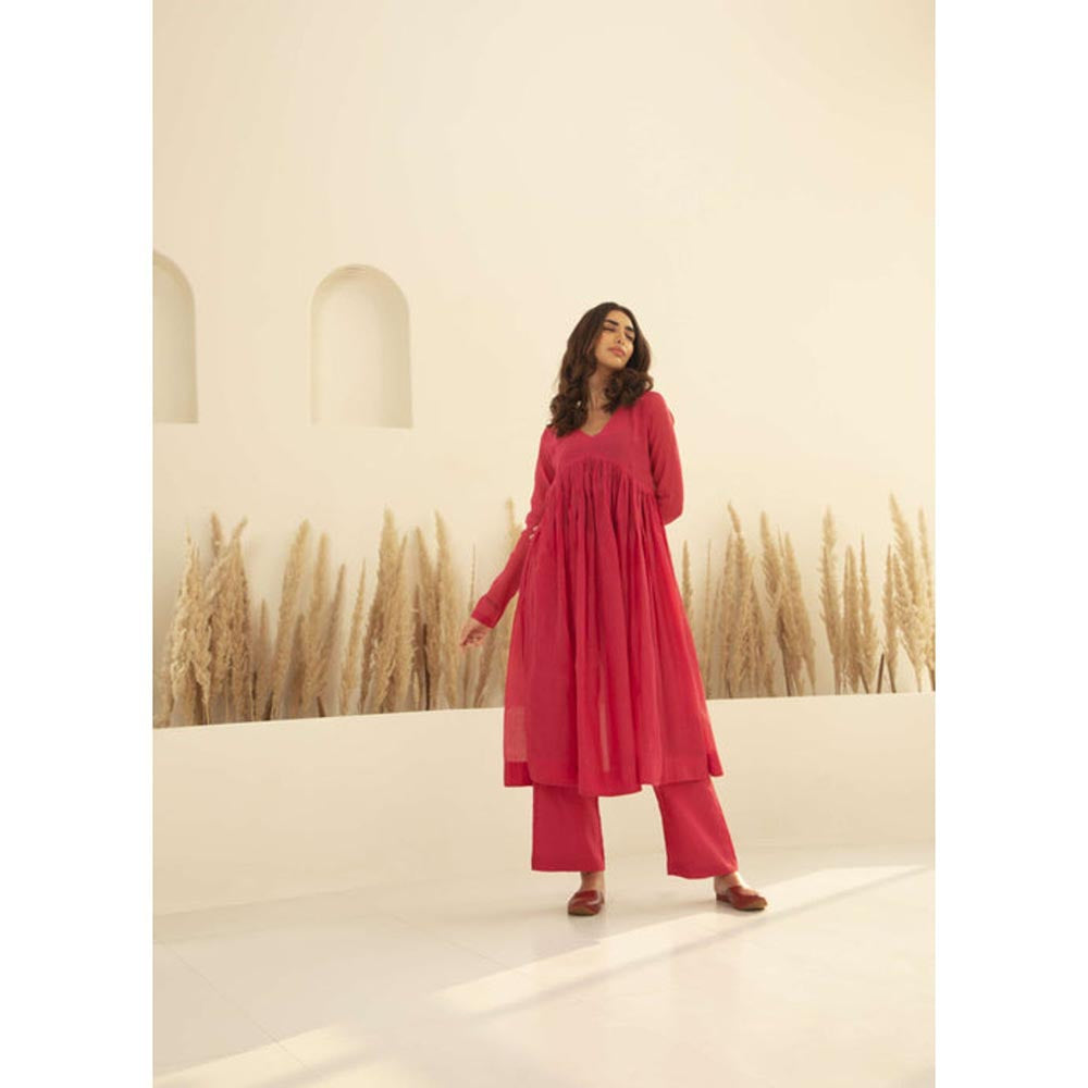 KAVANA Women Full Sleeves Nargis Kurta with Pant