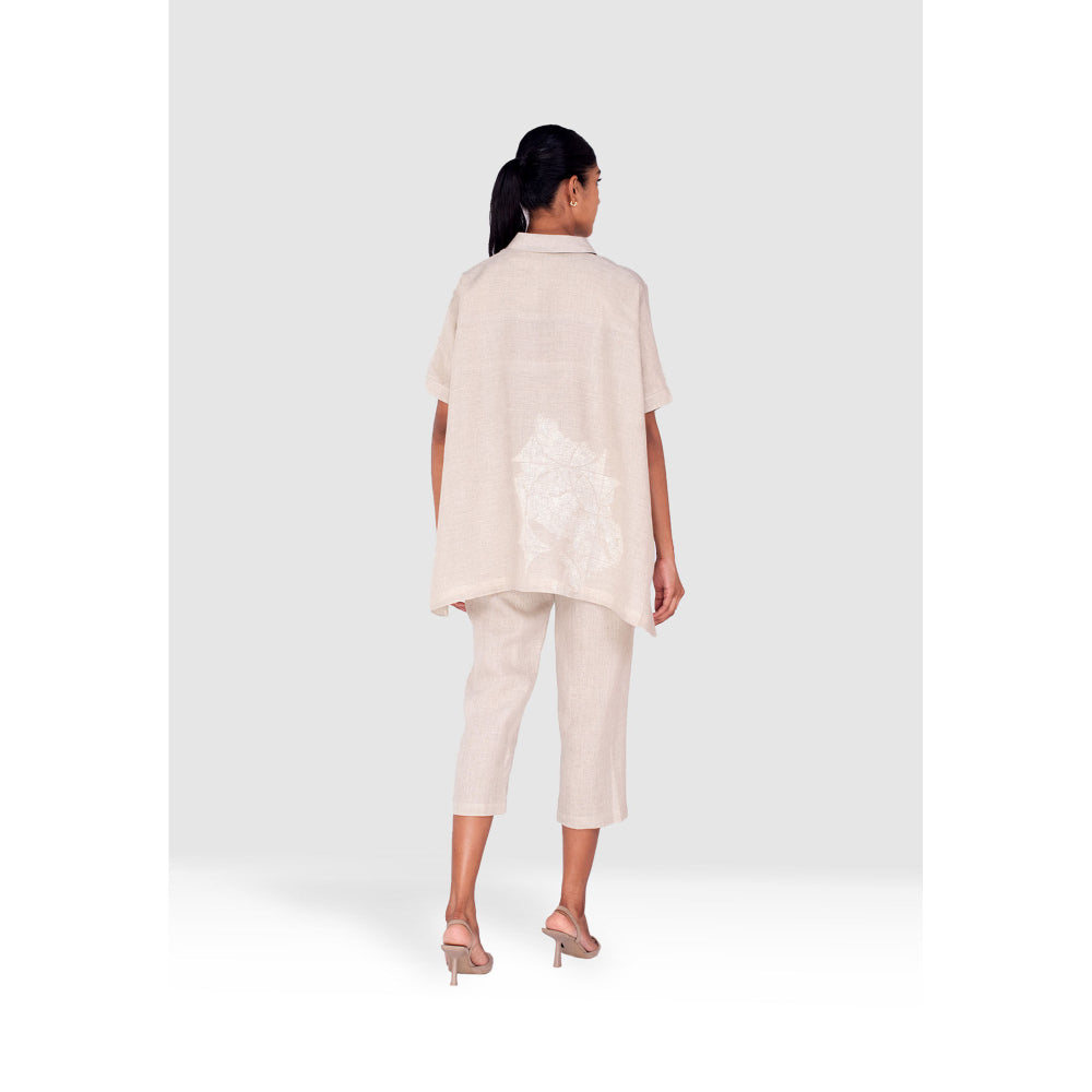 Kaveri Nude Pindrop Square Co-Ord (Set of 2)