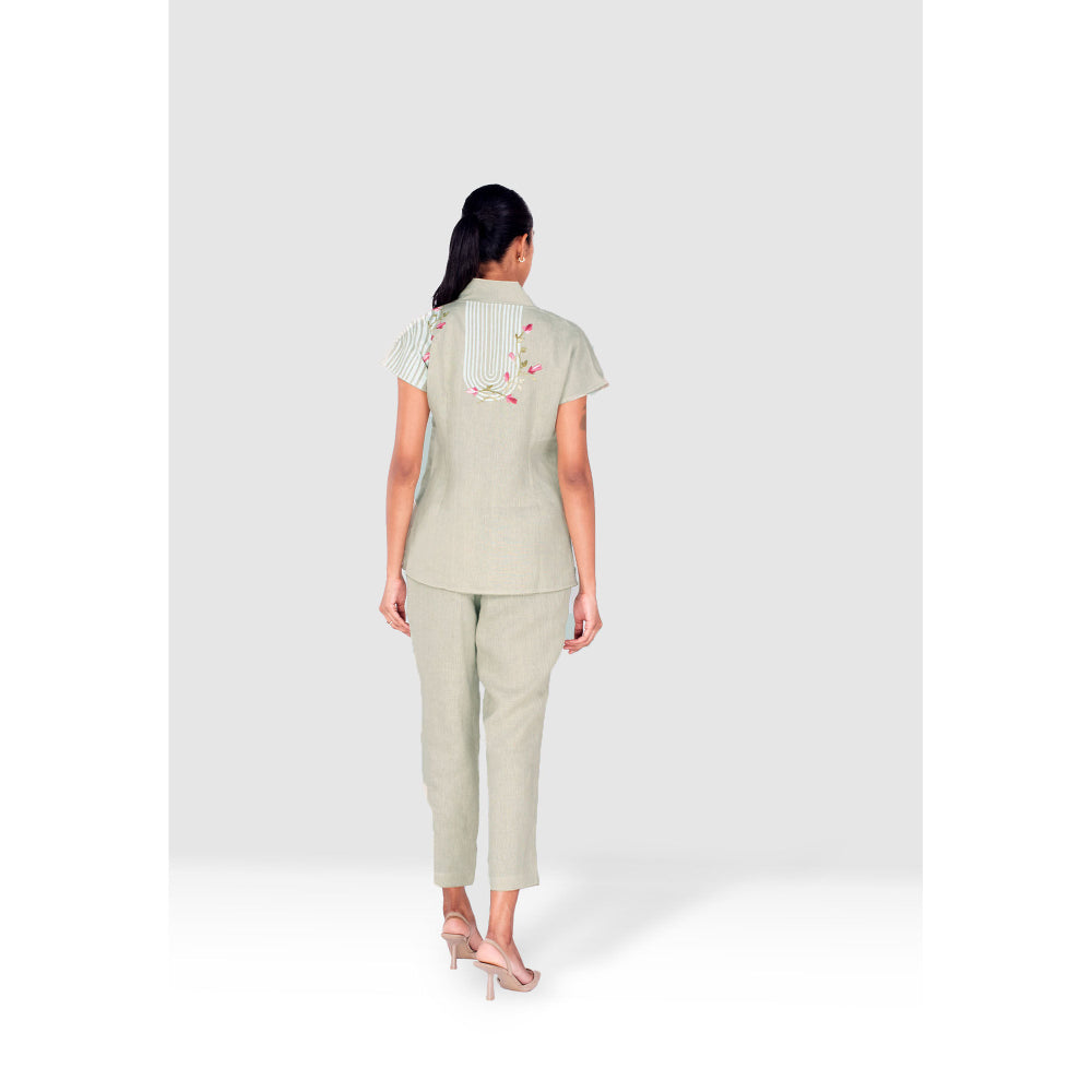 Kaveri Green Arch Maze Co-Ord (Set of 2)
