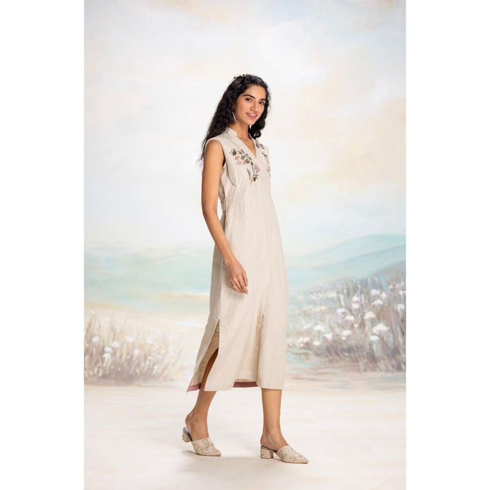 Kaveri White Tsukiyama Sanya Dress