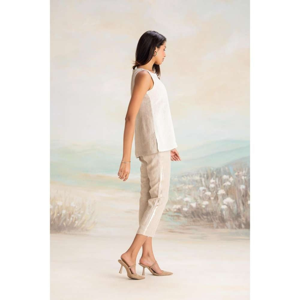 Kaveri Taupe Sound Wave Co-Ord (Set of 2)