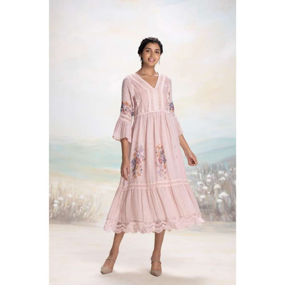 Kaveri Pink Vintage Rosa Messenger Dress