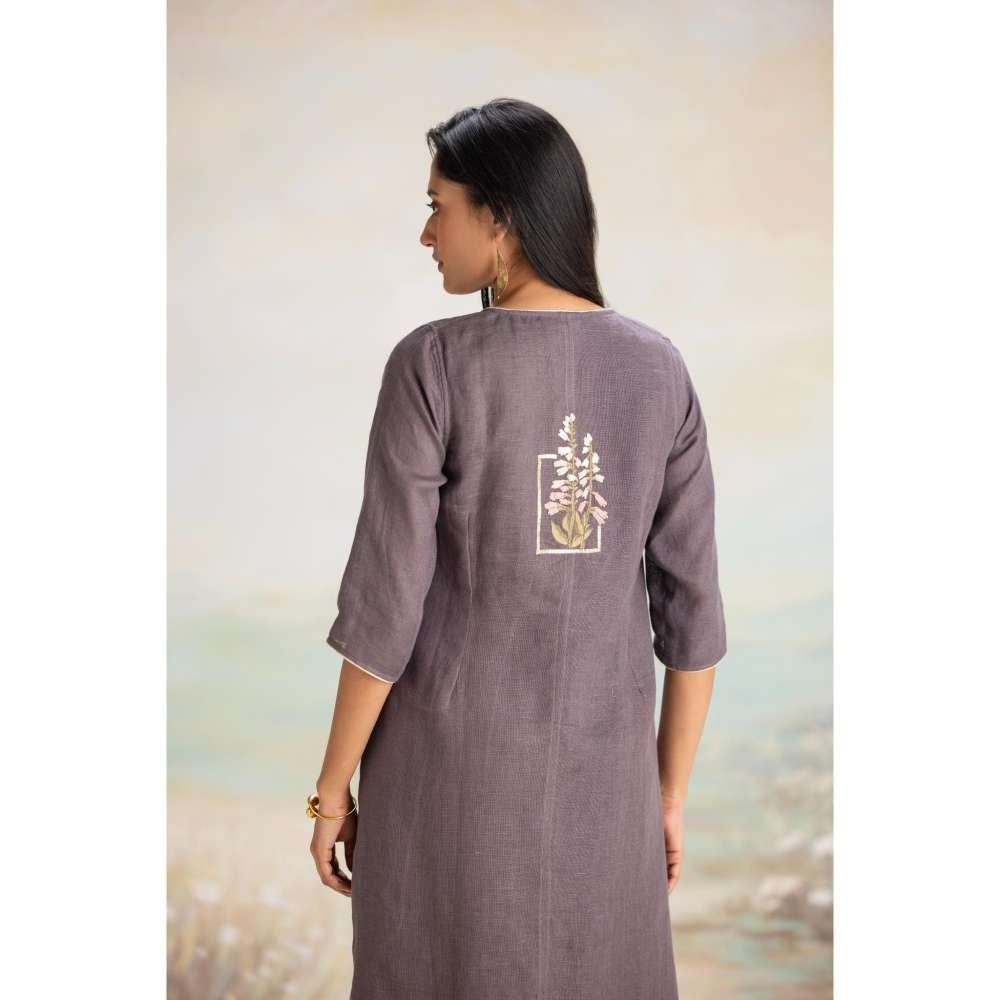 Kaveri Grey Flute Pipes Singapore Sling Dress