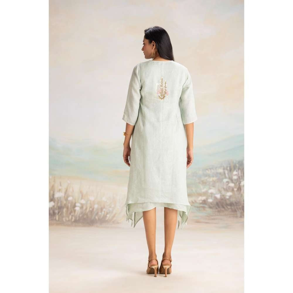 Kaveri Green Flute Pipes Singapore Sling Dress