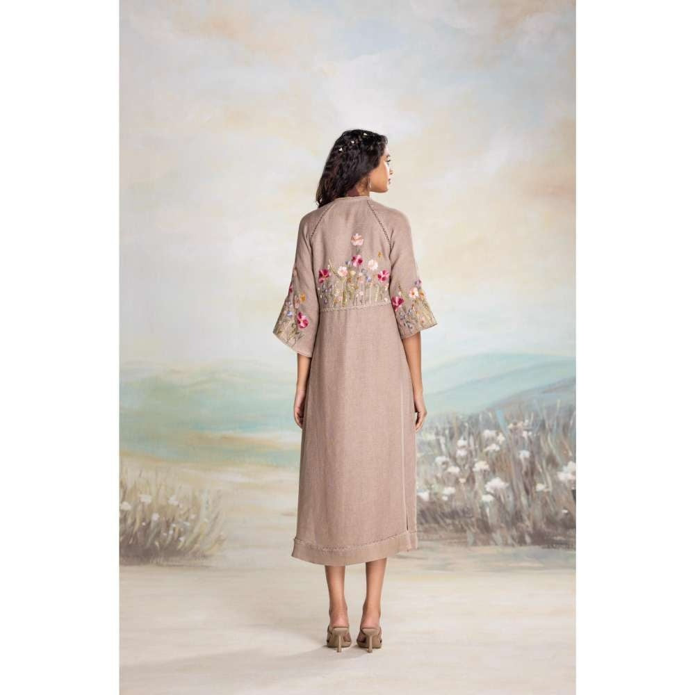 Kaveri Taupe Meet Me In The Meadow Dress