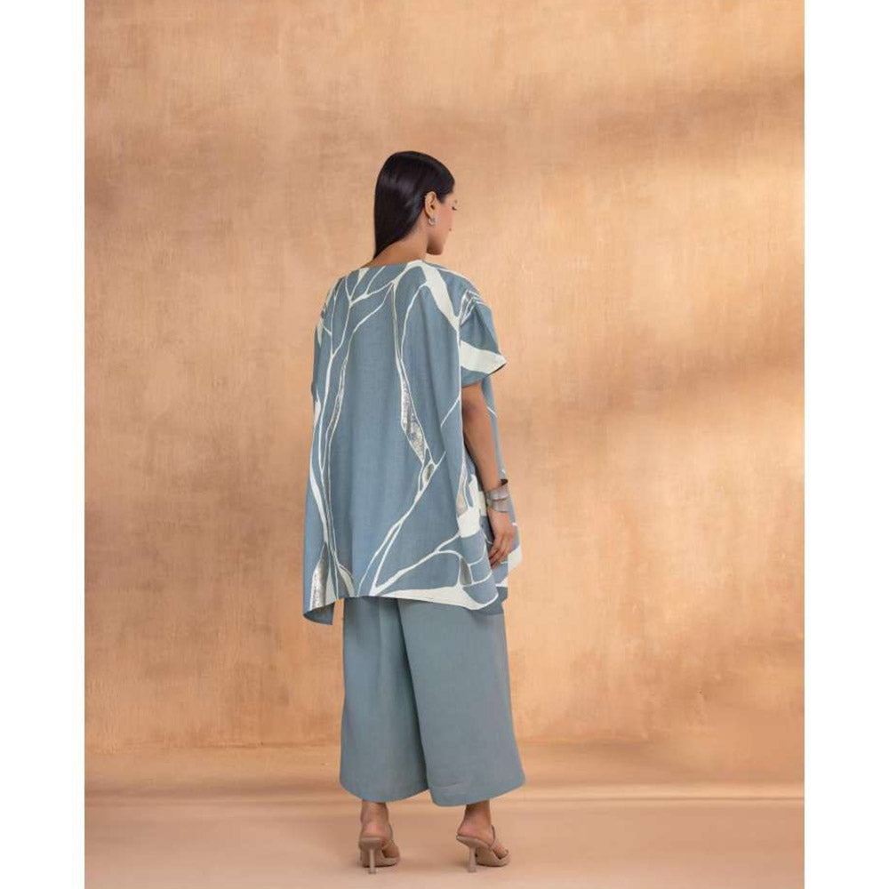 Kaveri Blue Quantum Theory Square Co-Ord (Set of 2)