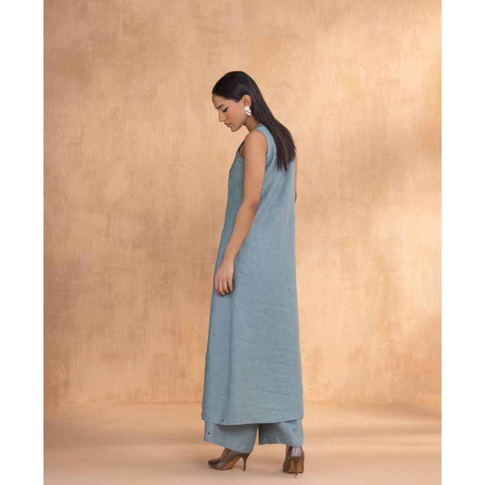 Kaveri Blue Threads Slice Co-Ord (Set of 2)